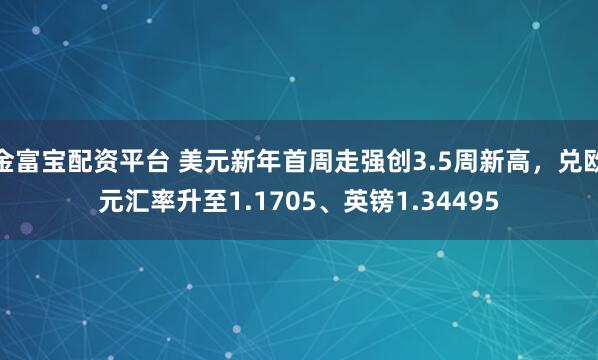 金富宝配资平台 美元新年首周走强创3.5周新高，兑欧元汇率升至1.1705、英镑1.34495
