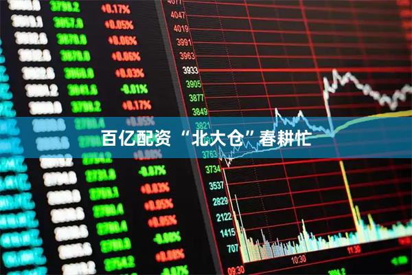 百亿配资 “北大仓”春耕忙